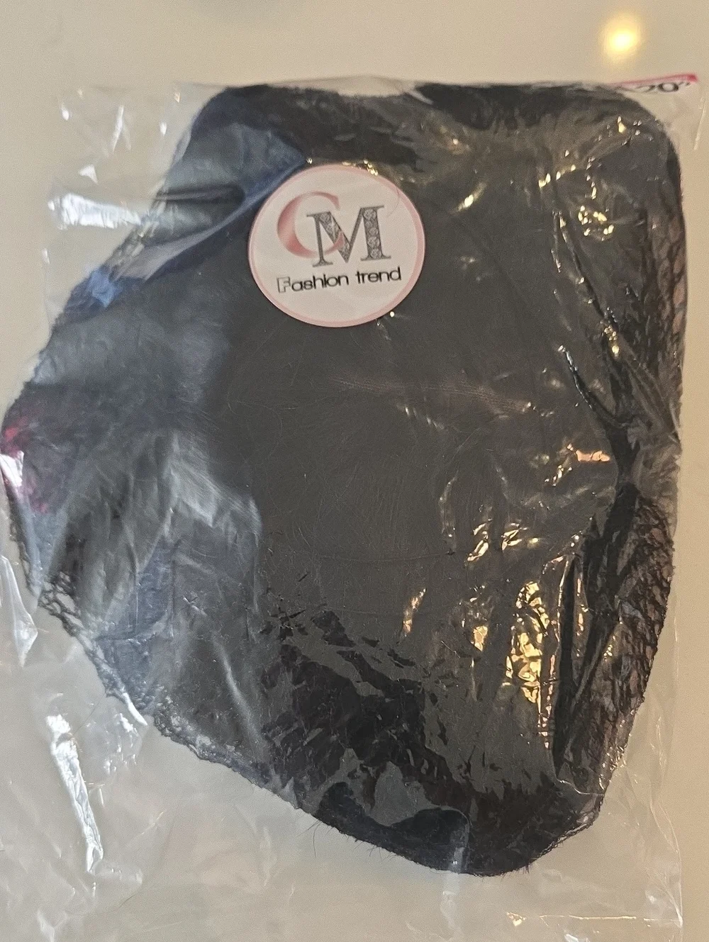 Curly Me Black Wavy Human  Hair Wig with Included HD Wig Cap